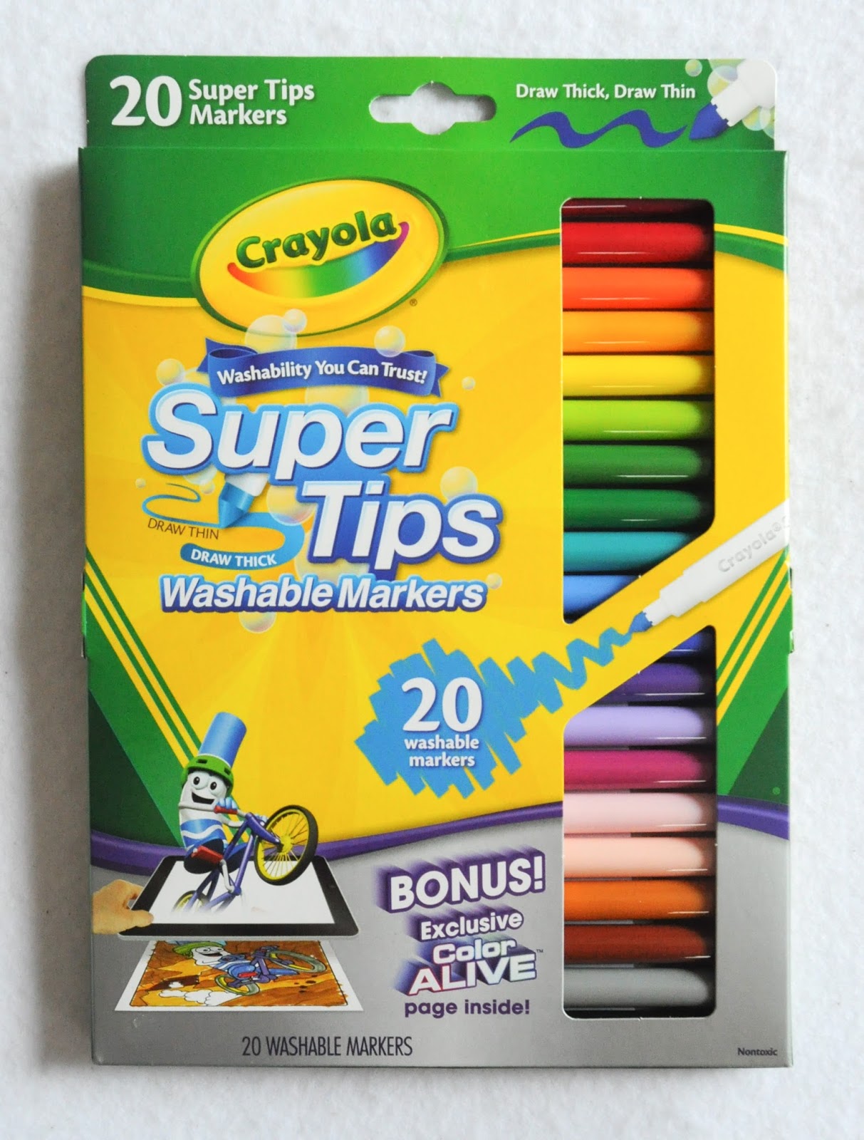 Crayola Super Tips Markers (2015) What's Inside the Box, 20 and 50