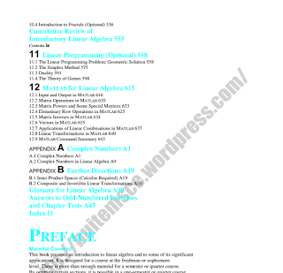 Random Blogs Download Introductory Linear Algebra 8th Edition