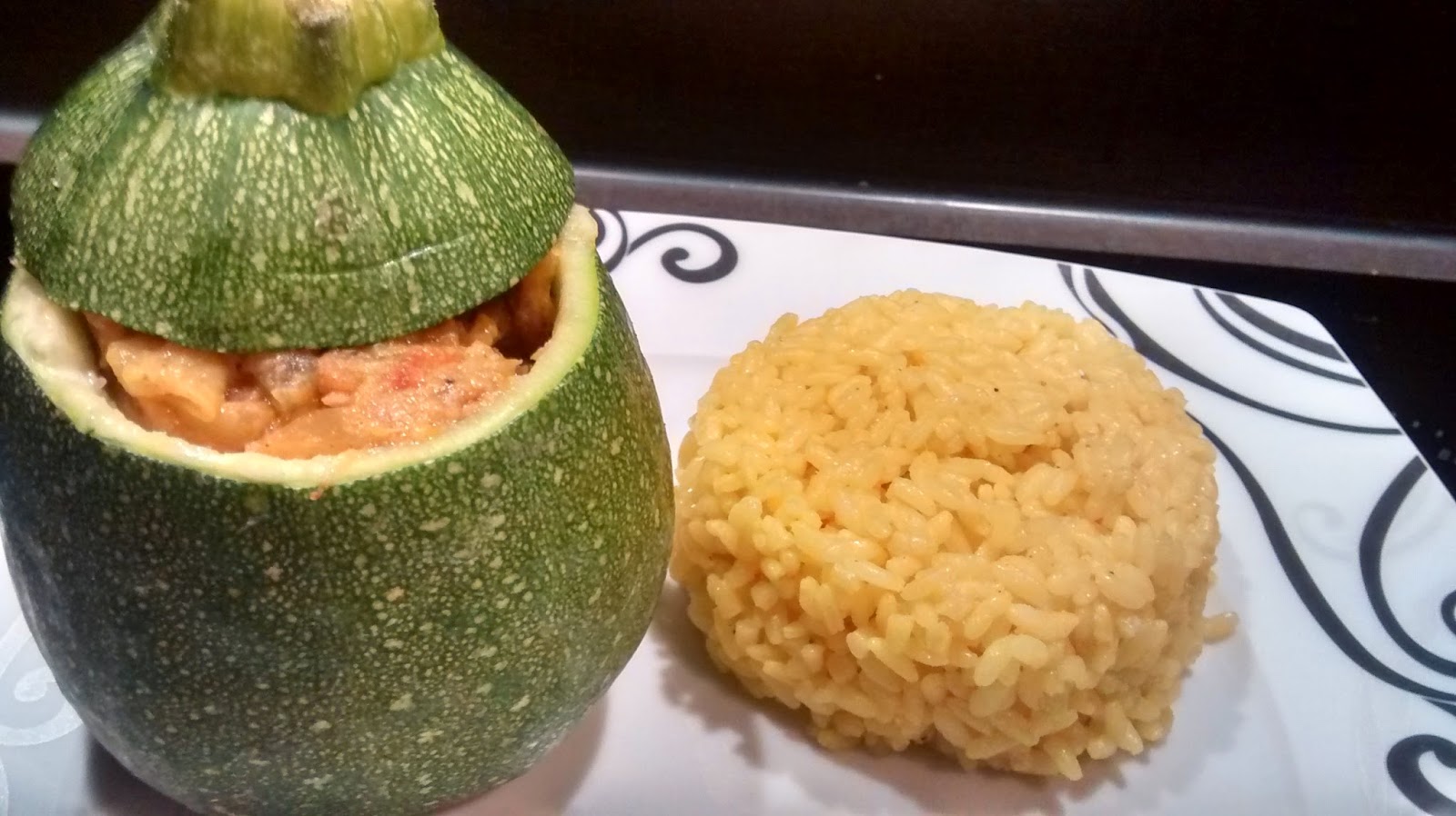 Je cuisine light: Courgettes rondes farcies