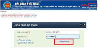 Đăng nhập hệ thống vnaccs Đăng nhập hệ thống vnaccs