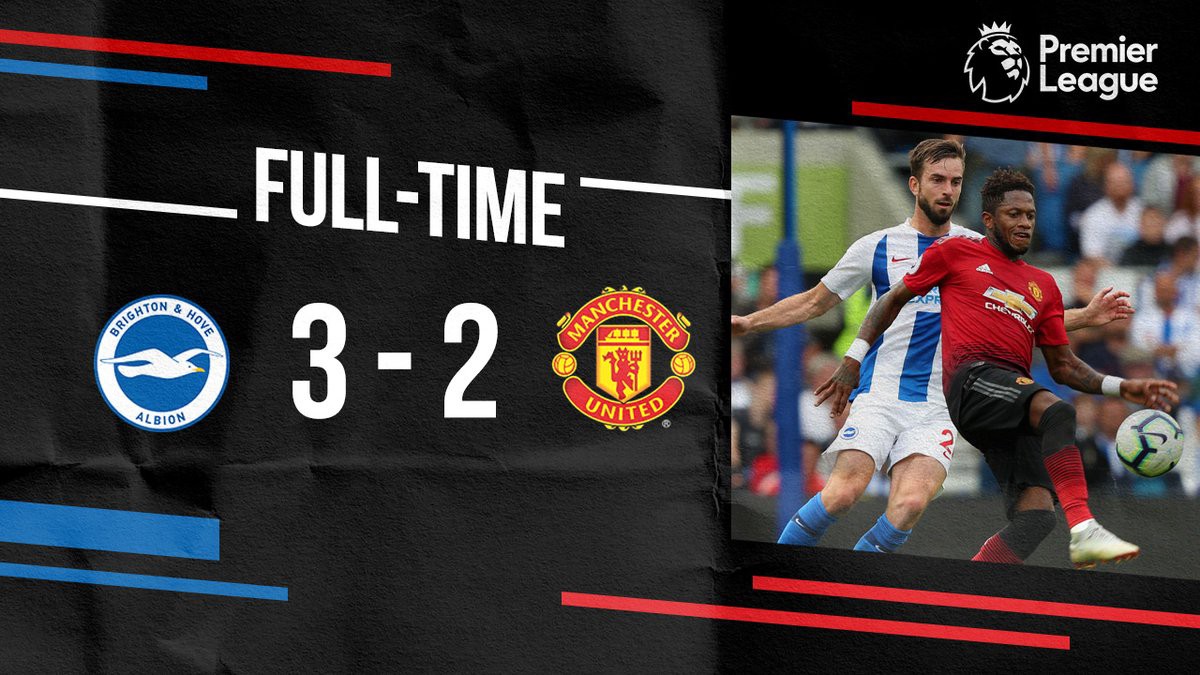 Image result for brighton 3 - 2 manchester united