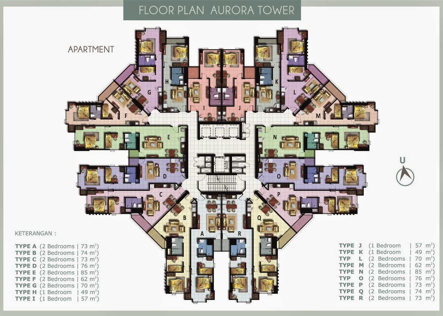 The Mansion at Kemayoran Golf: Floor Plan