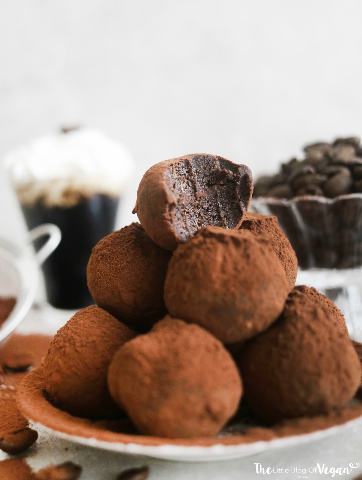 Vegan espresso truffles recipe | The Little Blog Of Vegan