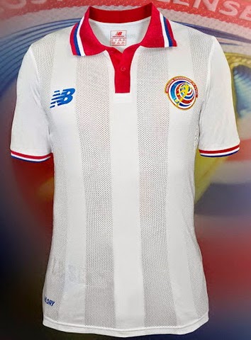 camisetas de futbol: New Balance camisetas de futbol Costa Rica 2015