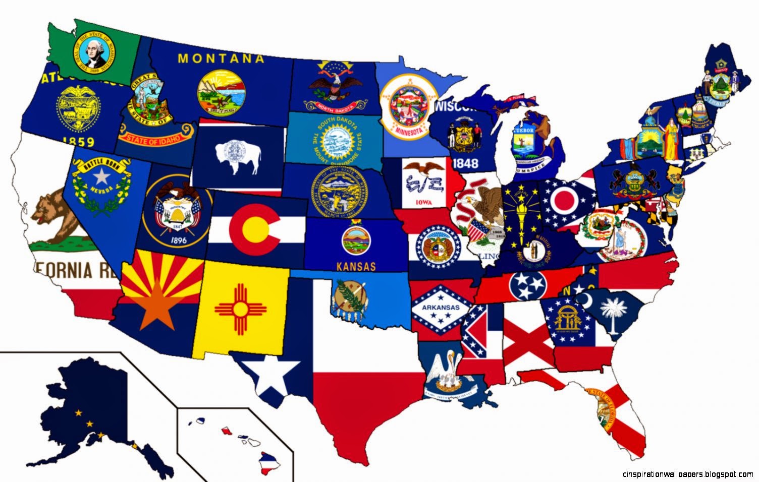 United States   Flag Map by HeerSander on DeviantArt