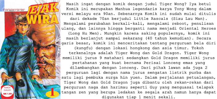 Baca Komik Tiger Wong Online Gratis Seputar Gratisan