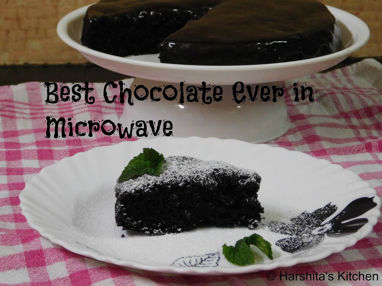 Best Chocolate Cake Ever in Microwave Eggless First Youtube Video