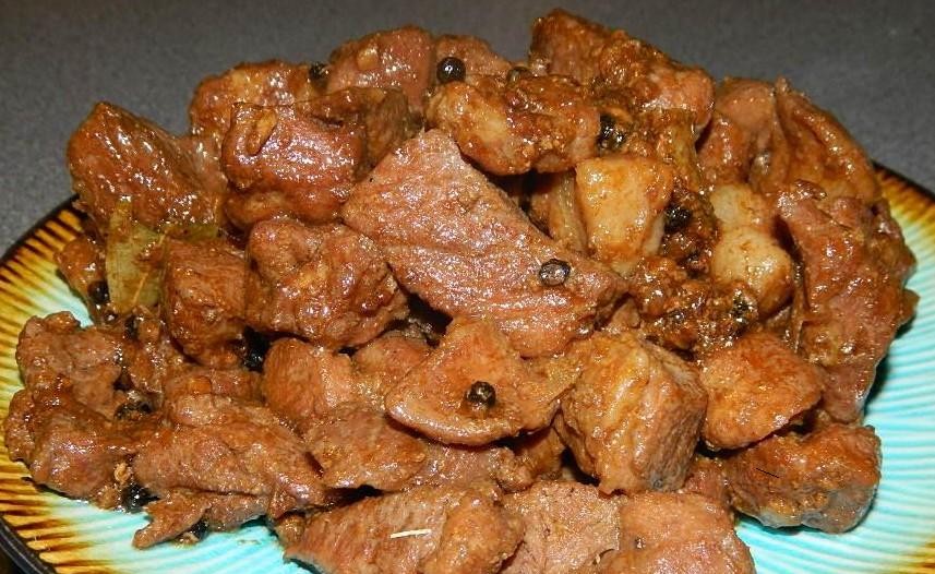 Tasty Flavory Food PINOY PORK ADOBO (BRAISED PORK) RECIPE