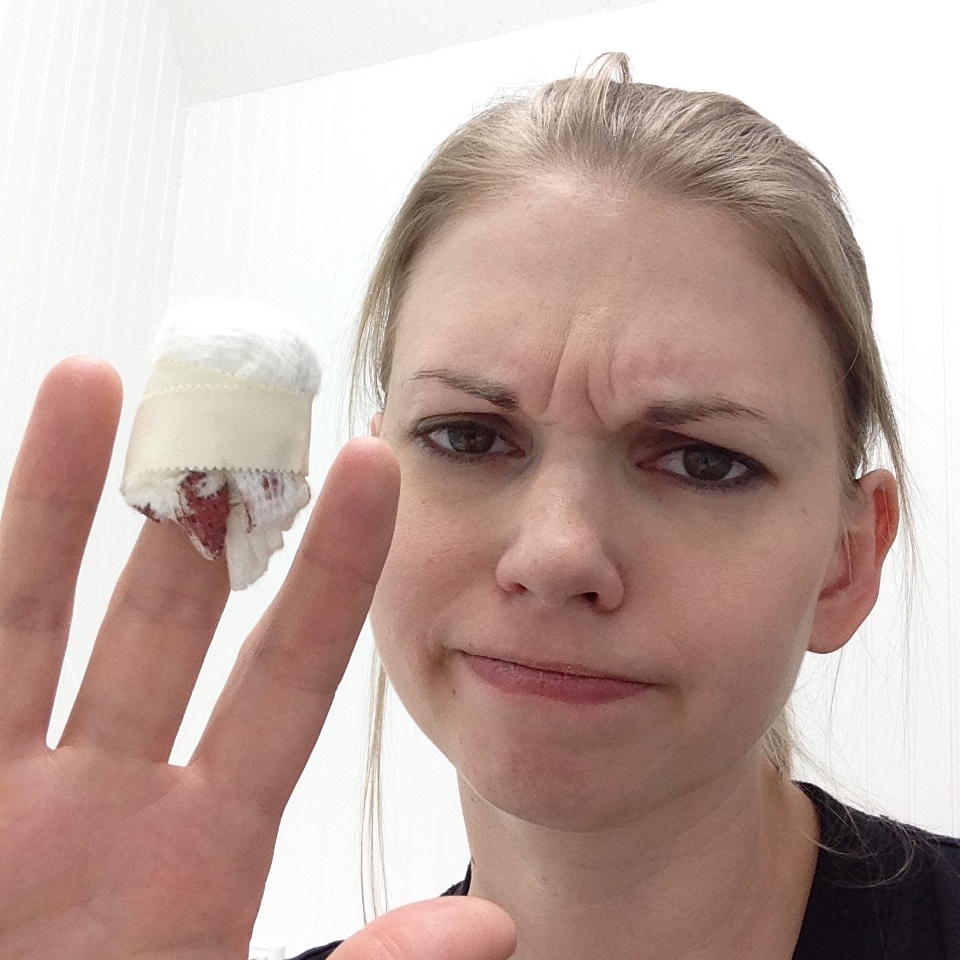 The Free Motion Quilting Project Ouch! Rotary Cutter Accident