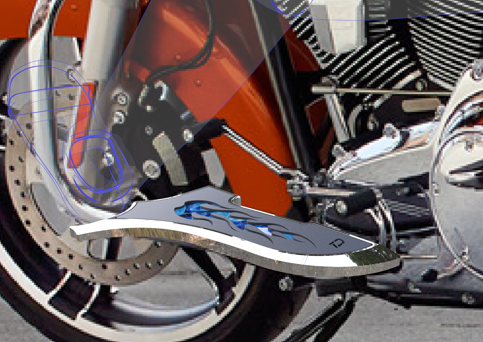 VTwin News Heelboard Floorboards for HarleyDavidson