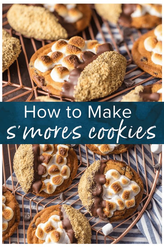 S'mores Cookies (Easy Cookies Recipes) - Easy Recipes Healthy