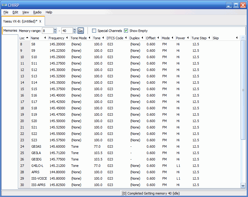 chirp programming anytone 5888 display not show name field