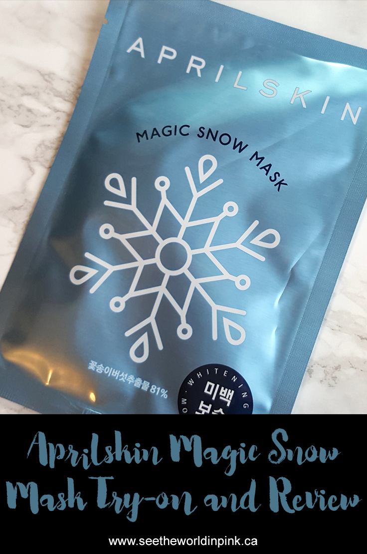 Mask Wednesday - Aprilskin Magic Snow Mask Try-on and Review! 