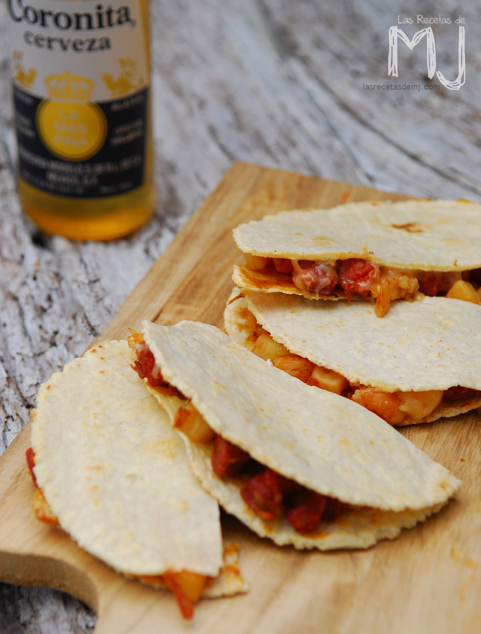 QUESADILLAS MEXICANAS DE CHORIZO Y PAPAS Las Recetas de MJ