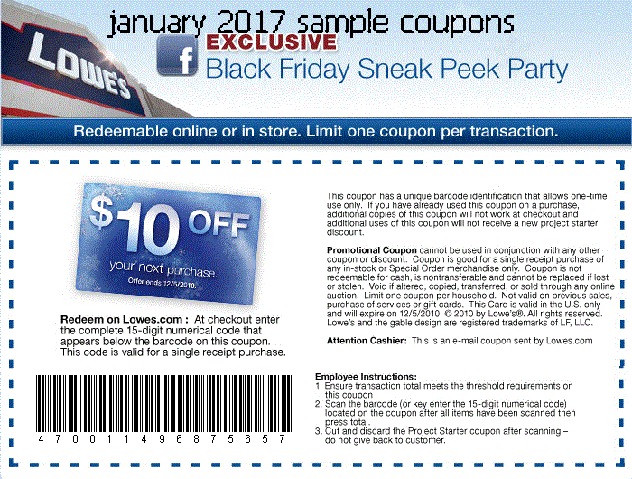Printable Coupons 2018: Lowes Coupons Printable Coupons 2018: Lowes Coupons