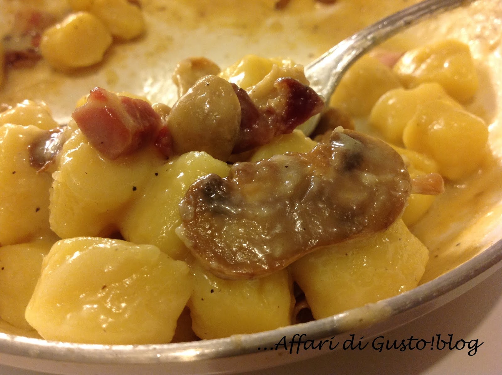 Affari di Gusto Gnocchi con taleggio, funghi e pancetta