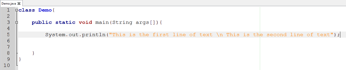 Java Programming For Absolute Beginners: Common Escape Sequence In Use