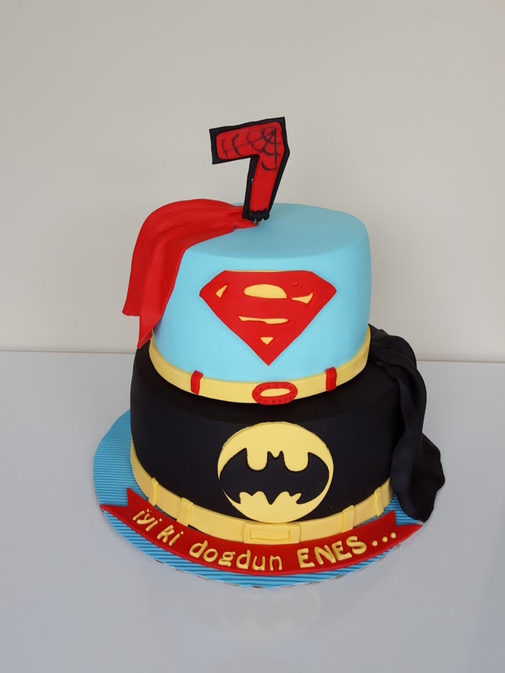 Butik Pasta Kurabiye Makaron Superman & Batman Pasta