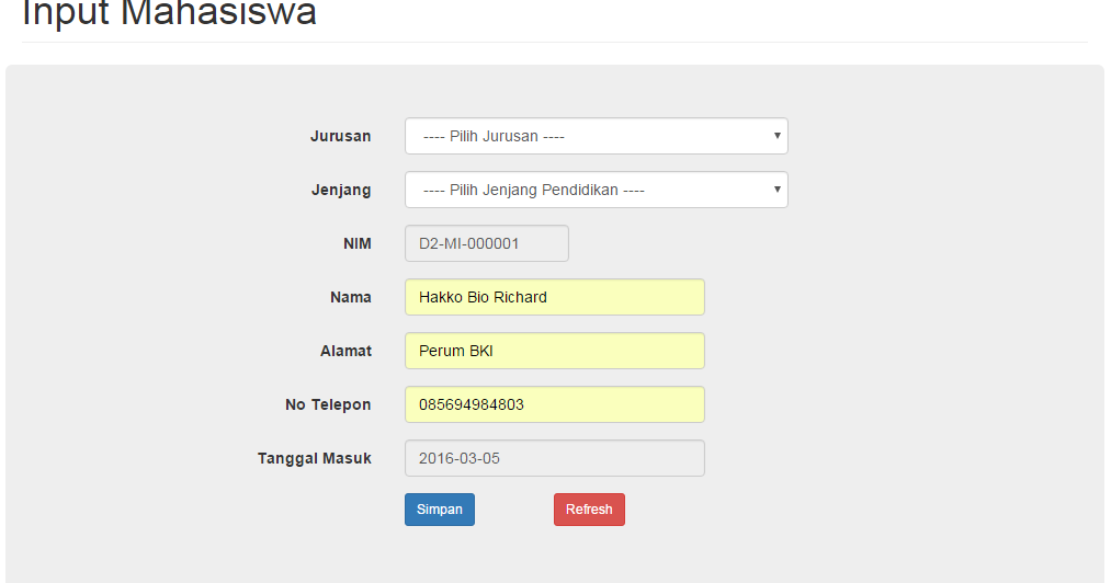 Cara Membuat Autonumber di php dan mysqli dengan fungsi on change ...