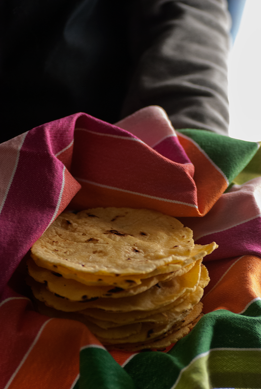 Tortillas mejicanas de maíz Cocido de Sopa