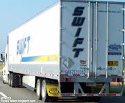 Skirted Wabash Trailer, Swift Transportation Trucking Co. Phoenix AZ. (swift transportation phoenix arizona wabash dry van trailer swift transportation trucking co)