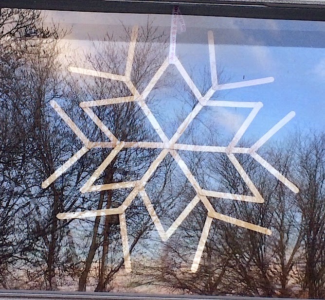 DIY craft stick snowflake