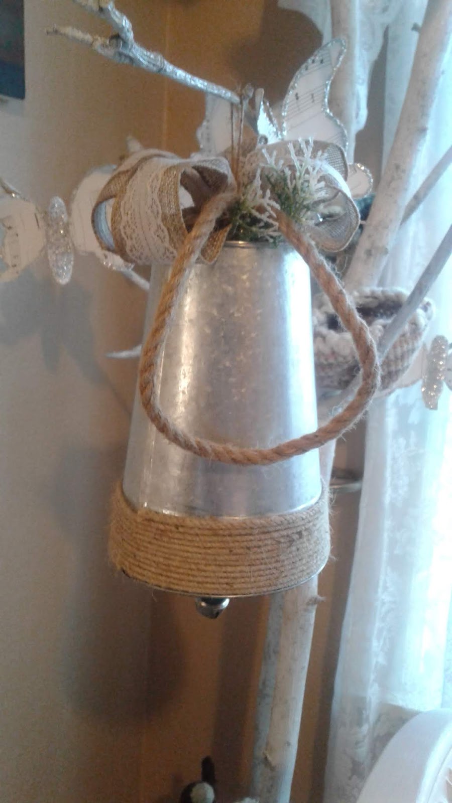 Katty's Cosy Cove Dollar Tree Galvanized Bell Craft