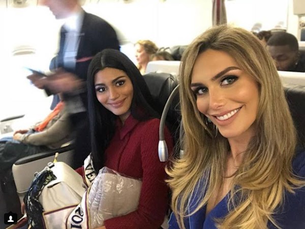 Miss Venezuela y Miss España viajaron juntas a Tailandia