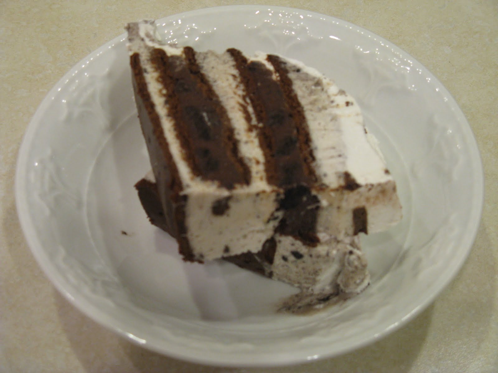Tricks.Treats.Yummy Eats Oreo and Fudge Ice Cream Cake