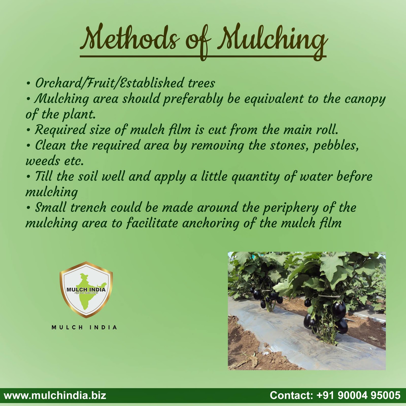 MulchIndia Methods of Mulching Mulch India Call Us +91 9000495005