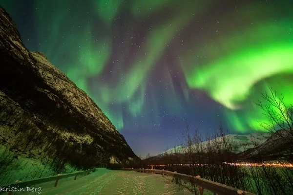 Aurora Warnai Langit Norwegia di Malam Pergantian Tahun