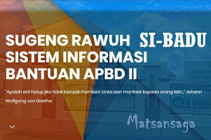 Sibadu Aplikasi Web Sistem Informasi Bantuan APBD II / Bansos Pemkab Tegal
