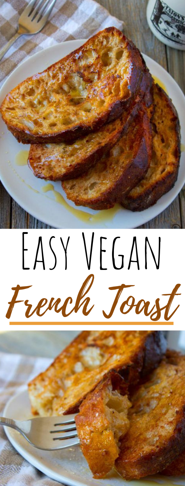 Easy Vegan French Toast #vegetarian #breakfast
