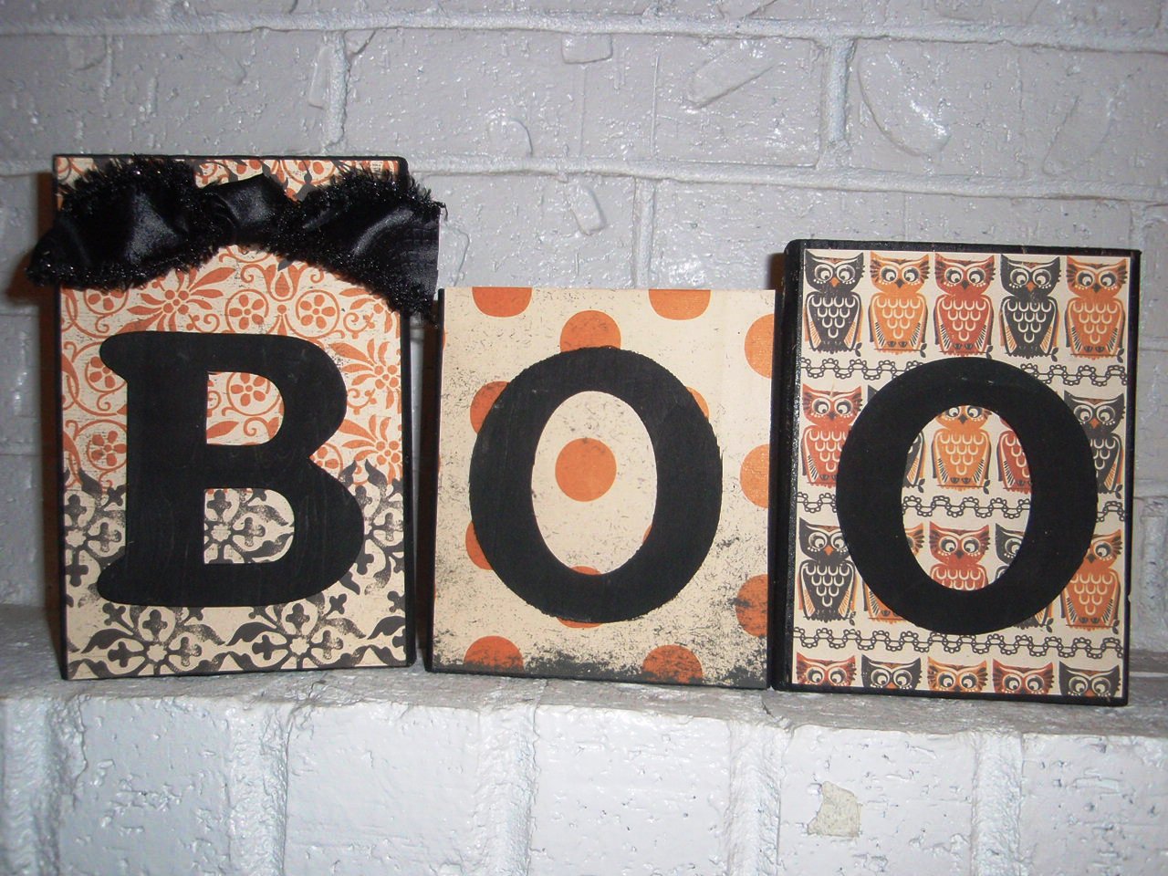 Mandy's Making Crafts: BOO blocks