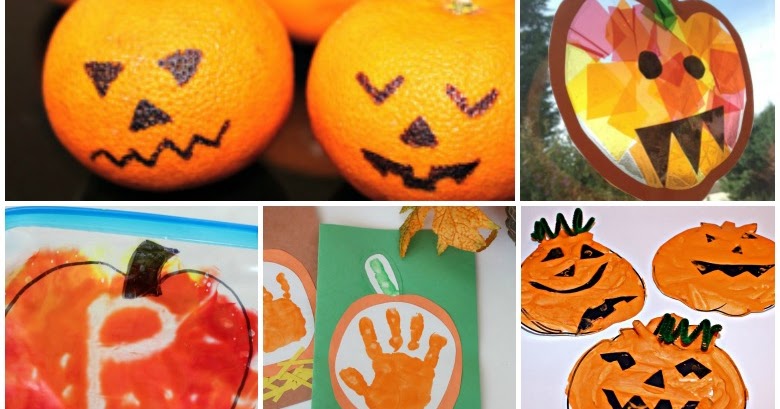 Pumpkin crafts for kids (and a few pumpkin activities too!) - Messy ...