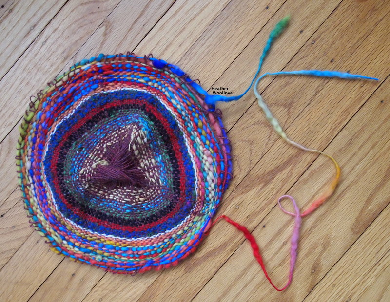 Wool lovefunctional fiber art Circular WeavingToFelted Purse Part 1