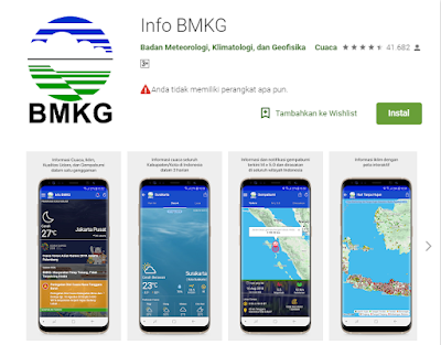 Aplikasi Pendeteksi Gempa Info BMKG