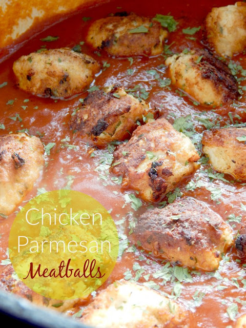 chicken parmesan meatballs (sweetandsavoryfood.com)