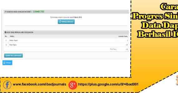 Cara Cek Progres Sinkron Data Dapodik Berhasil 100