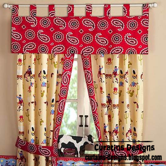 kids curtain designs - Stylish curtain and valance for kids room, children's curtains