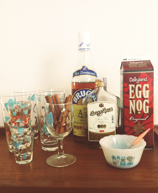 Oh So Lovely Vintage 60's Party Idea Egg Nog Bar!