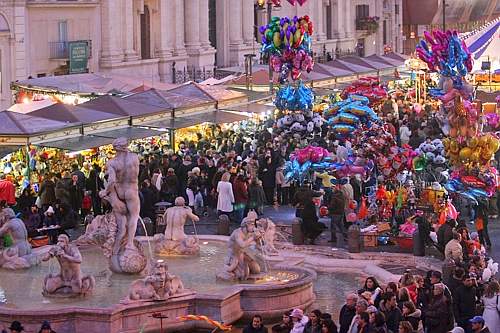 Befana festival in Urbania - Epiphany in Italy 