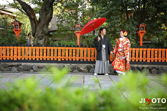 京都での前撮りロケーション撮影
