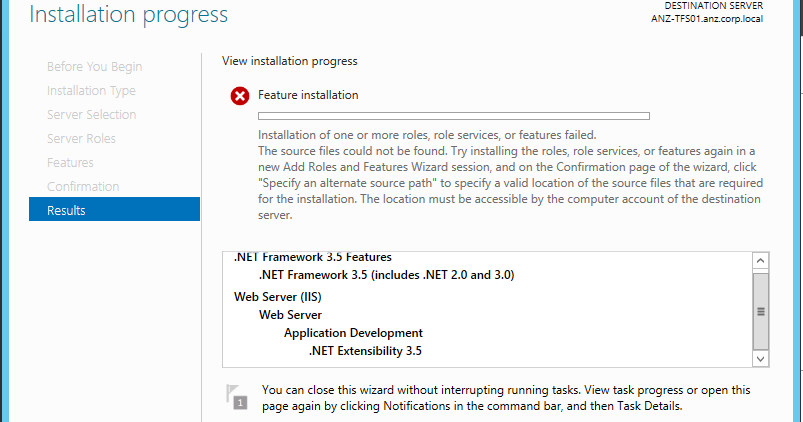 Developer's Paradise .NET Framework 3.5 feature + Specify an alternate