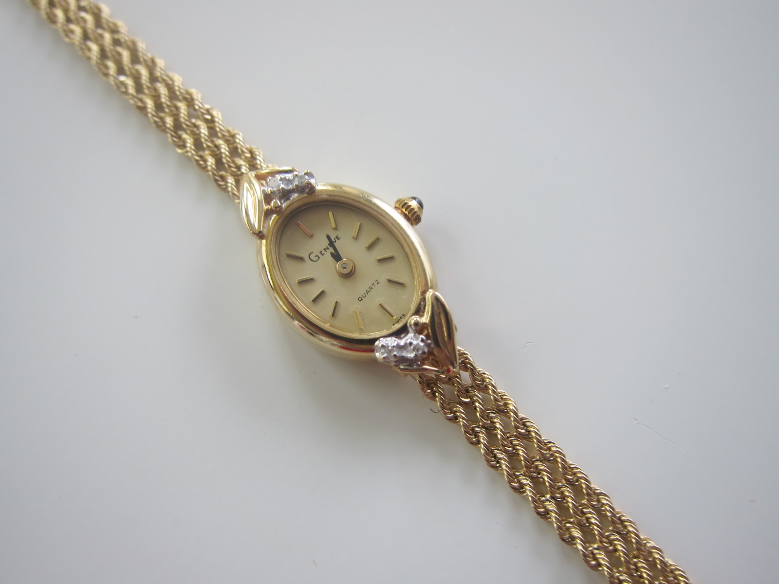 The Tales of Two Item 84 14 kt. Gold Ladies Watch Bracelet