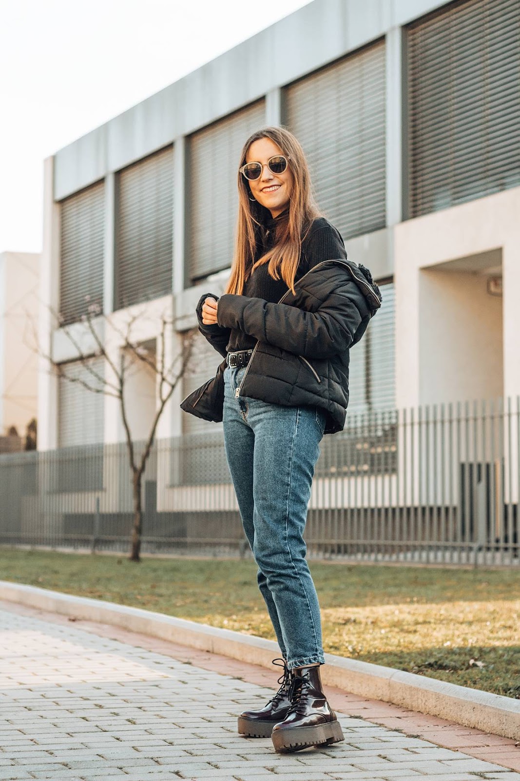 look basico inverno chunky boots