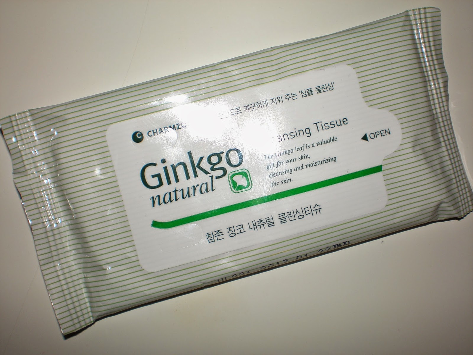 Charmzone Ginkgo Natural Cleansing Tissue