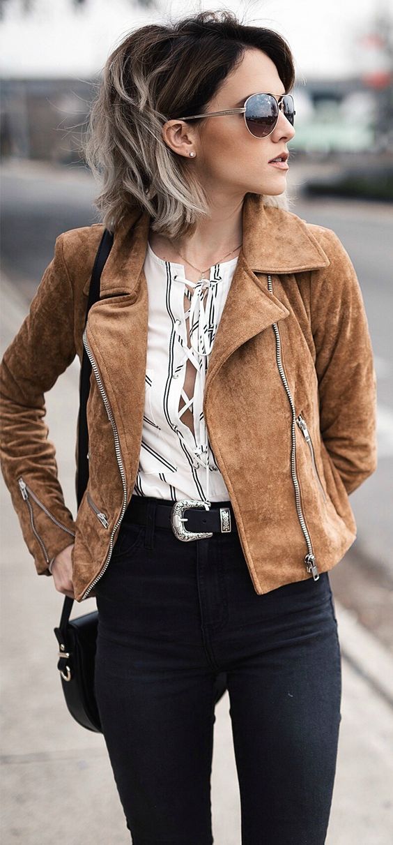 30 WAYS TO WEAR SUEDE JACKET THIS SPRING 2016 North Fashion