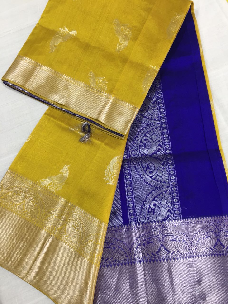 Kuppadam Pattu Sarees with Kanchi border