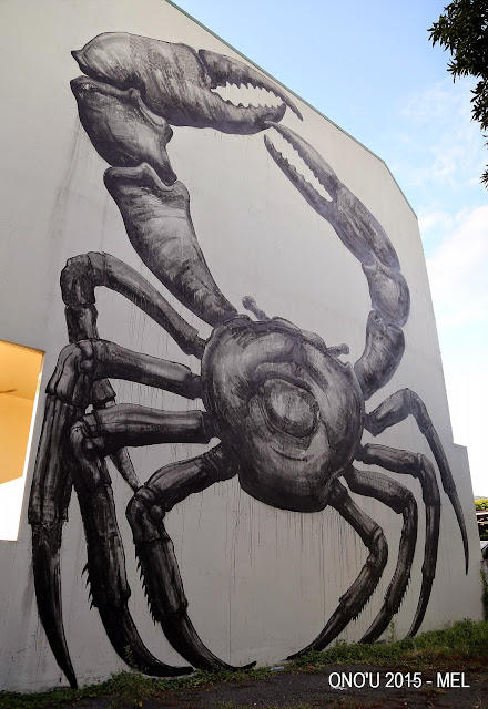 ROA was also in Tahiti where he was invited to paint a new piece on the streets of Papeete for the Ono'U Street Art Festival.